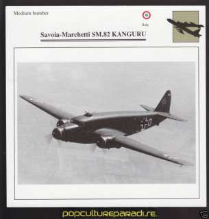 SAVOIA MARCHETTI SM.82 KANGURU Airplane PICTURE CARD  