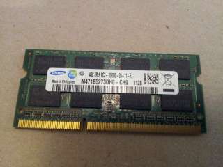 HP/Samsung 4GB DDR3 1333 PC3 10600 SODIMM M471B5273DH0 CH9 P/N 536726 