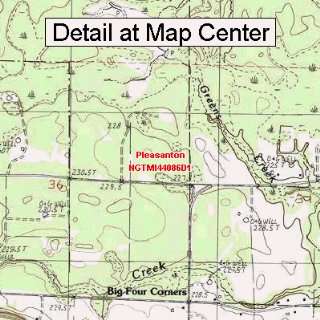 USGS Topographic Quadrangle Map   Pleasanton, Michigan 