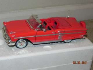 RED 1958 Chevrolet IMPALA CONVERTIBLE 124 A Beauty  