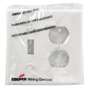    Cooper Wiring 2 Gang Nylon Midi Switch/receptacle