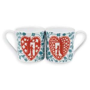  Rob Ryan Set of 2 Matching His n Hers Mugs