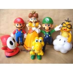  Super Mario Bros 6pcs Mini Figure Toys & Games
