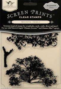 Tattered Angels Clear Stamps Tattered Blossom Trees  