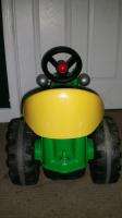   Yellow John Deere Ride On Tractor Trailer Pedals Made in France  