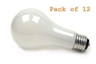 12) 50/100/150 Watts 3 Way Soft White A21 Light Bulbs  