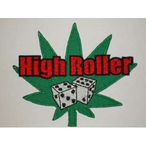  HIGH ROLLER Embroidered Patch 3 X 3 1/2 Arts, Crafts & Sewing