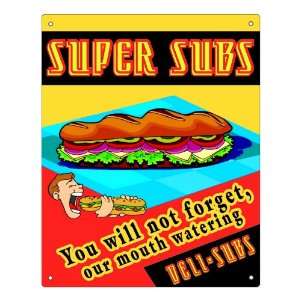  Subway Sandwiches Sign / Restaurant Deli diner Vintage 
