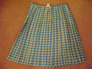 1390 BOTTEGA VENETA TORQUIOSE SKIRT 46/12 NWT  