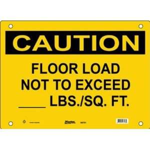   Not To Exceed ____ Lbs./Sq. Ft.  Industrial & Scientific