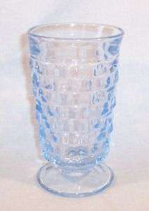 WHITEHALL by COLONY BLUE FOOTED ICE TEA GLASS 10 oz~  