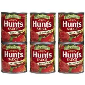  Hunts No Salt Tomato Sauce, 8 oz, 6 ct (Quantity of 2 
