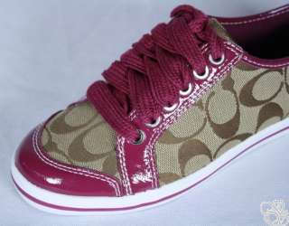   Signature C Crinkle Khaki/Plum Womens Sneakers Shoes New A1002  