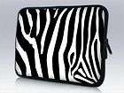 Zebra Sleeve Case Bag Cover 7  NOOK Color/ Tablet 