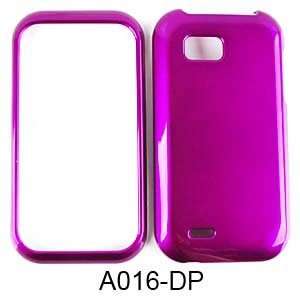  SHINY HARD COVER CASE FOR LG MYTOUCH Q DARK PURPLE Cell 