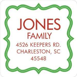     Holiday Address Labels (Book Plate Solo Green)