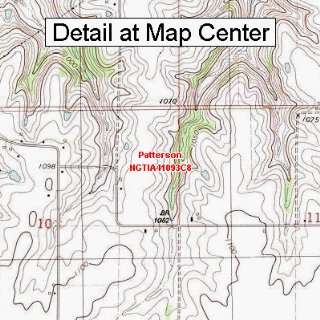 USGS Topographic Quadrangle Map   Patterson, Iowa (Folded/Waterproof)