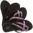 Teva Womens Olowahu 2 Pack Flip Flops,Pyramid/Pink/Lavender,6 M US