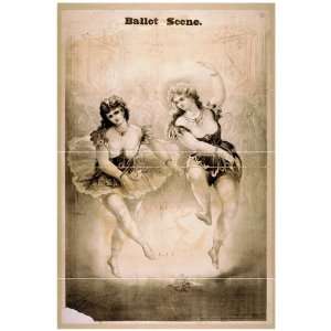  Poster Ballet scene 1870