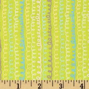  44 Wide Lime Stripes Scribbles Fabric By The Yard Arts 