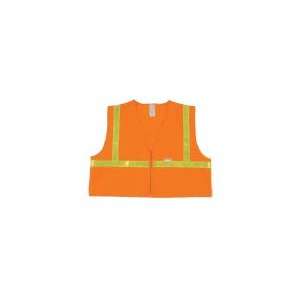  Jackson Safety Orange W/Lime Safety Vest Large 9111012 