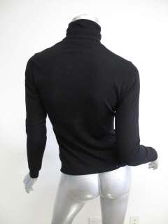 NWT Ralph Lauren Black Long Sleeve Turtle Neck Cashmere Sweater S $455 