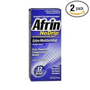 Afrin Nasal Spray No Drip Extra Moisturizing Pump Mist 15 ml (PACK OF 