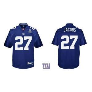  New York Giants #27 Brandon Jacobs Jerseys Blue Jersey 