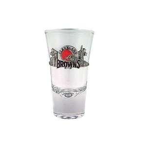  Cleveland Browns Pewter Team Logo Flared Shooter Glass 