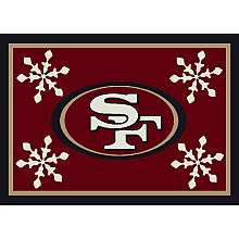   Francisco 49ers Holiday 3 Ft. 10 In. x 5 Ft. 4 In. Rug   