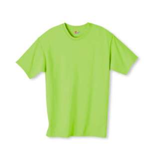 Hanes 6.1 oz. Tagless ComfortSoft T Shirt   LIME   5XL 