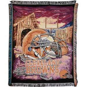    Cleveland Browns Acrylic Tapestry Throw Blanket