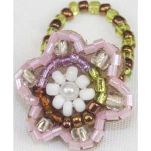  Beaded Flower Ring Arts, Crafts & Sewing