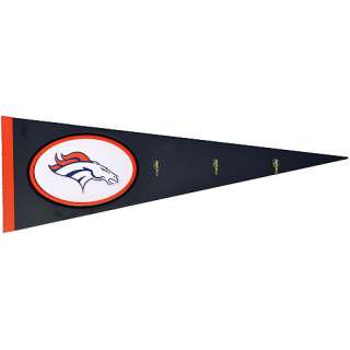 Fan Creations Denver Broncos Logo Wood Pennant with Hooks    