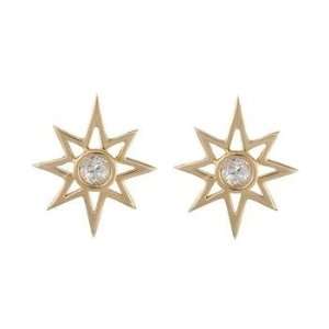    Mary Margrill 14k North Star Stud Earrings 