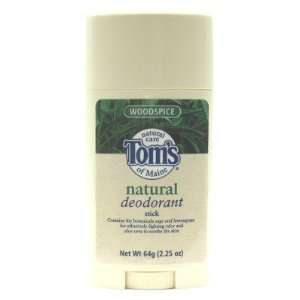  Toms of Maine Natural Deodorant Stick Wood Spice 2.25 oz 