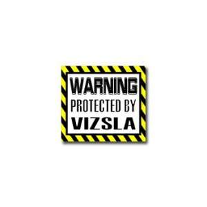  Warning Protected by VIZSLA   Dog   Window Bumper Laptop 