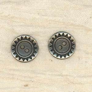  5/8 metal button sunflower By The Each Arts, Crafts 