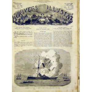  Steamer Explosion General Little Ohio Usa America 1866 