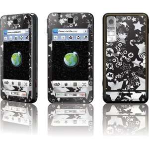 Samsung Behold T919 Deluxe Silicon Skin, White Stars Silicone/Gel/Soft 