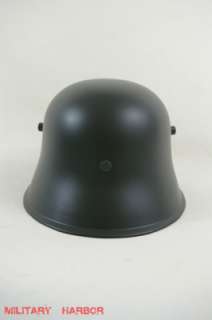 WWII German M1918 helmet field gray replica steel decal  