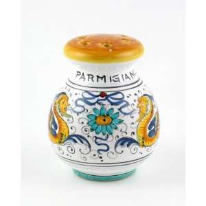 Hand Painted Italian Ceramic Parmesan & Spice Shaker Raffaellesco 