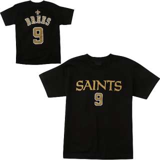Reebok New Orleans Saints Drew Brees Youth (8 20) Name & Number T 