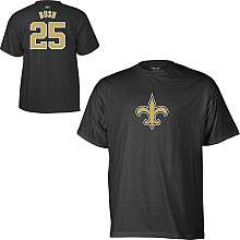 Reebok New Orleans Saints Reggie Bush Name & Number T Shirt    