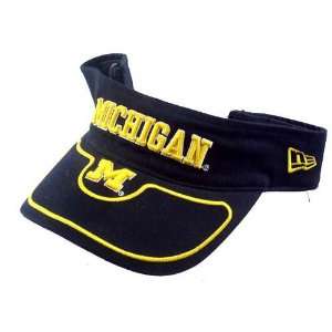  New Era Michigan Wolverines Navy Nine pipe Visor Sports 