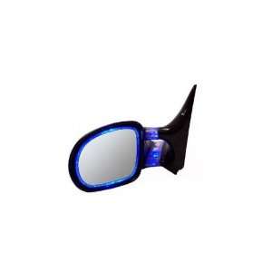 CIPA 90058 Optic Glow Manual Mirror with Blue Lights (Black)   Sold as 
