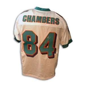 com Chris Chambers Miami Dolphins Autographed Reebok Authentic Jersey 