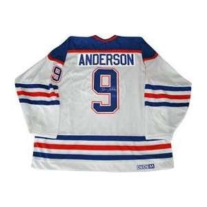  Signed Glenn Anderson Uniform   Replica   Autographed NHL 