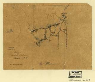 1864 Civil War map Atlanta Campaign Decatur, GA  