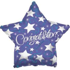    Congratulations Balloons 31 Congrats Silver Stars Toys & Games